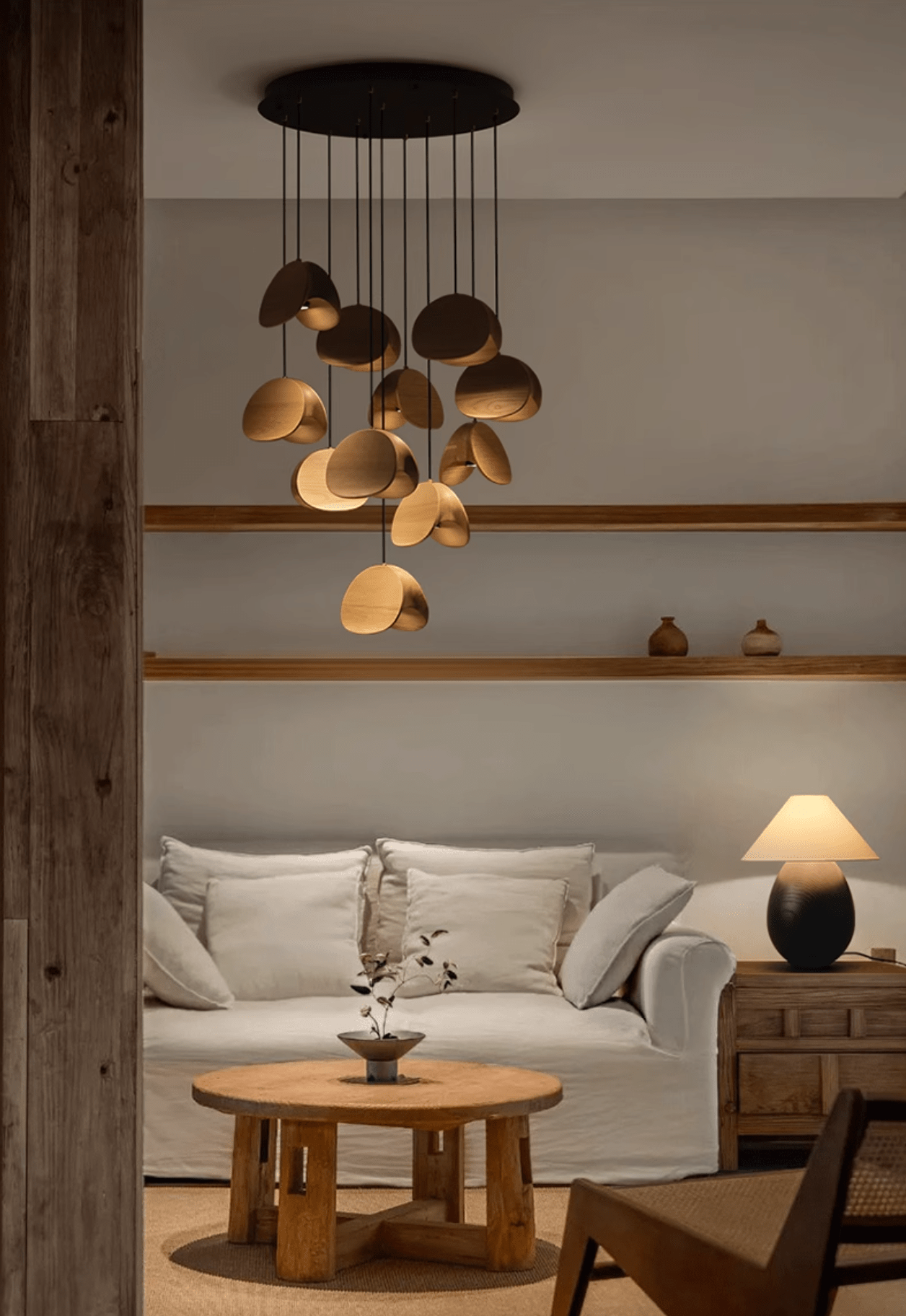 Tavro Minimalist Wood Pendant Light - Letslighting