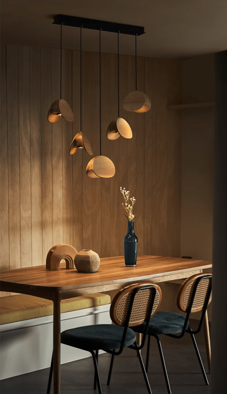 Tavro Minimalist Wood Pendant Light - Letslighting