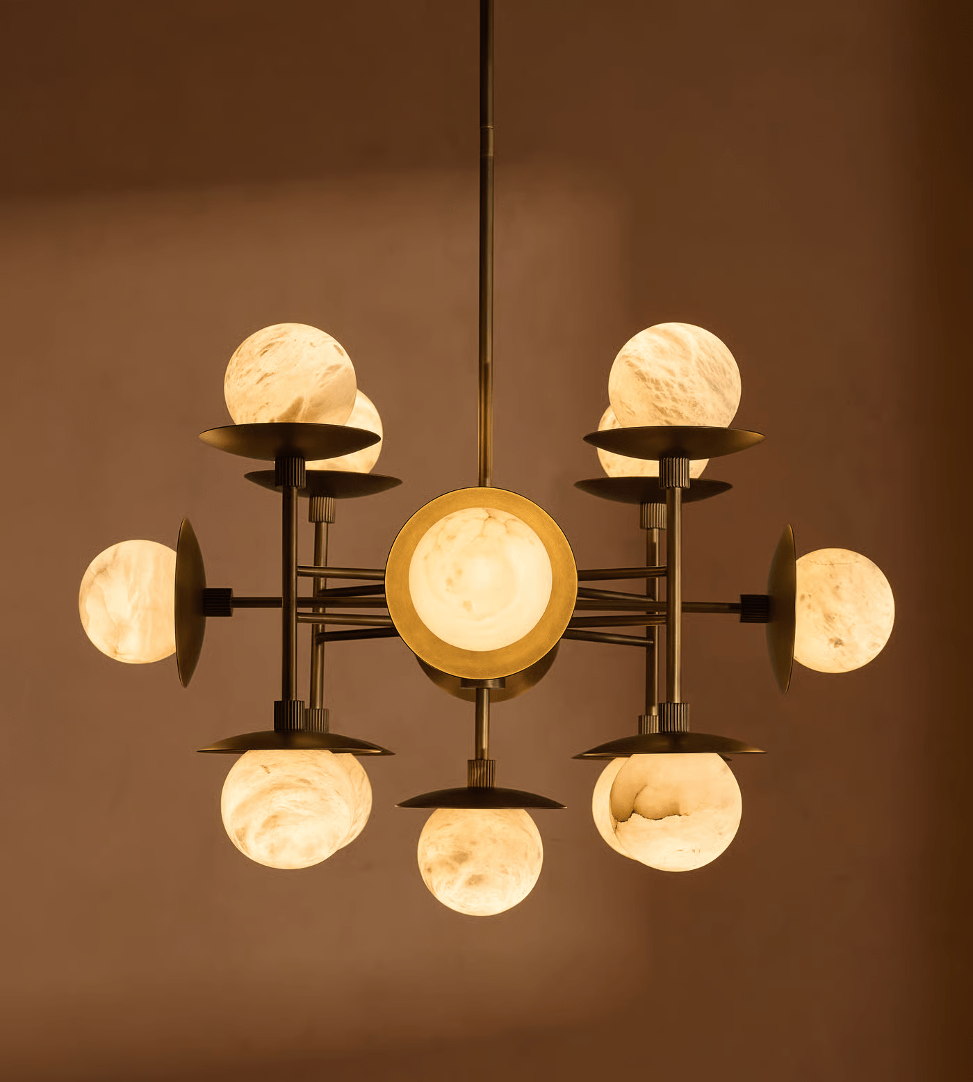 Oshayra Sputnik Alabaster Chandelier - Letslighting