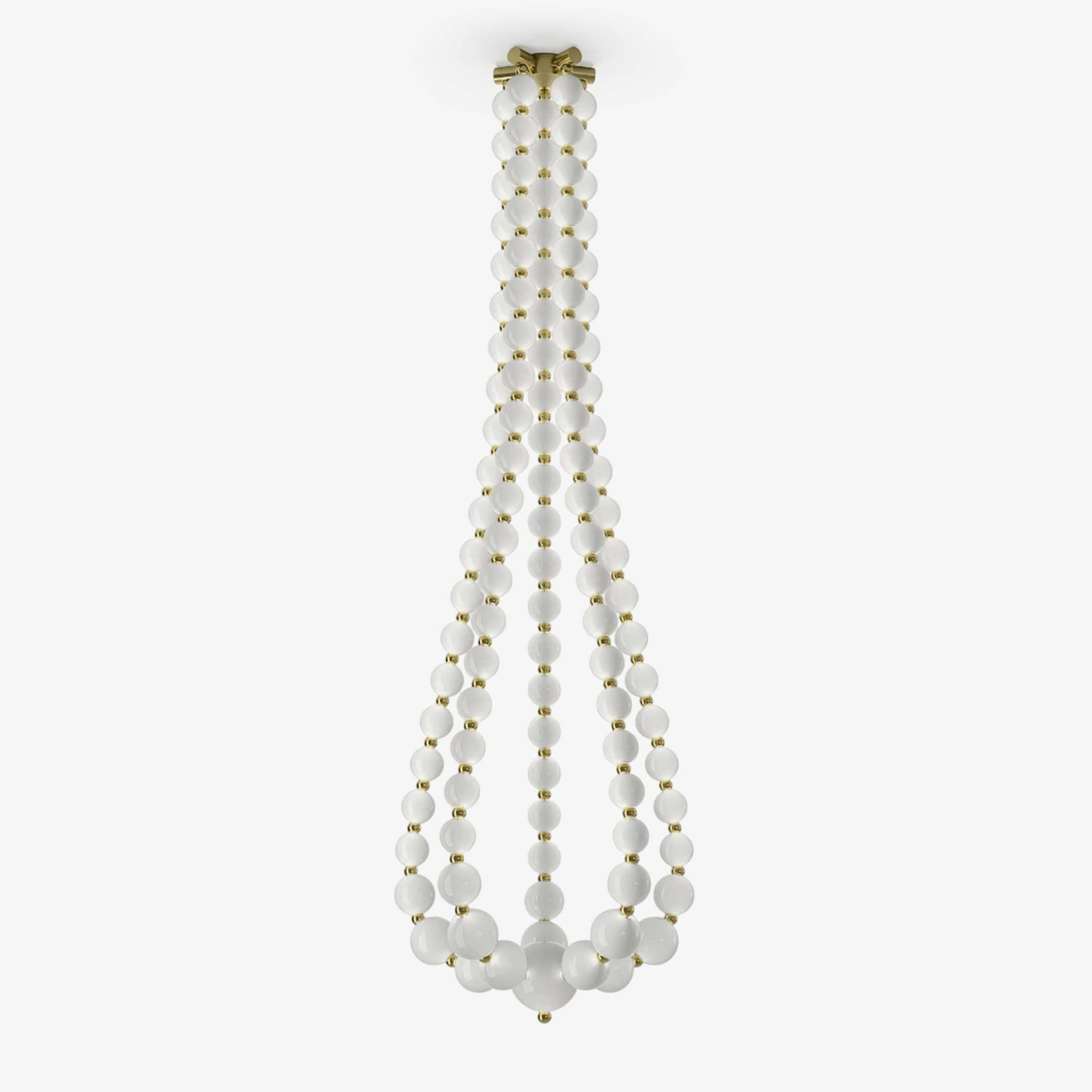 PearlCascade Glass Bead Chandelier - Letslighting
