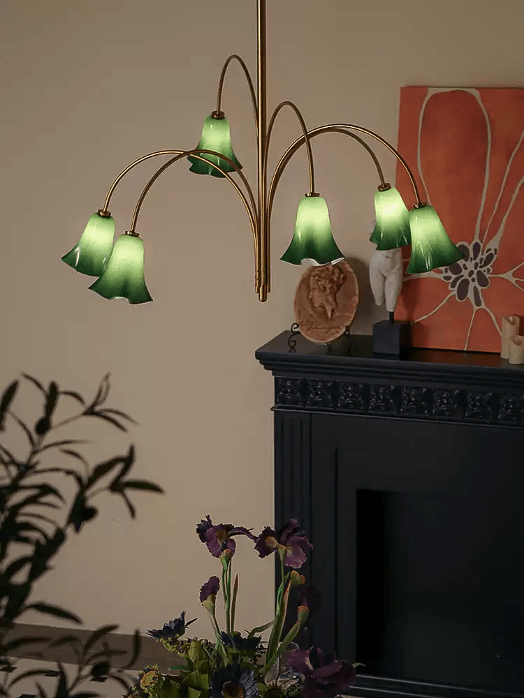 EmeraldBell Glass Pendant Chandelier - Letslighting
