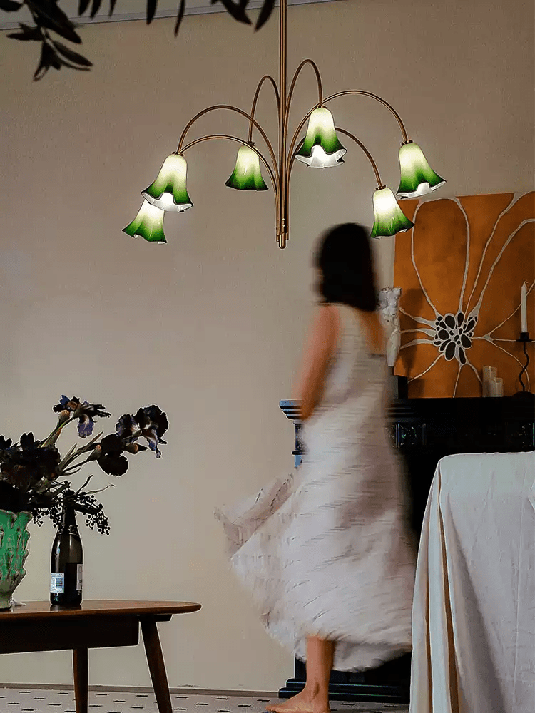 EmeraldBell Glass Pendant Chandelier - Letslighting