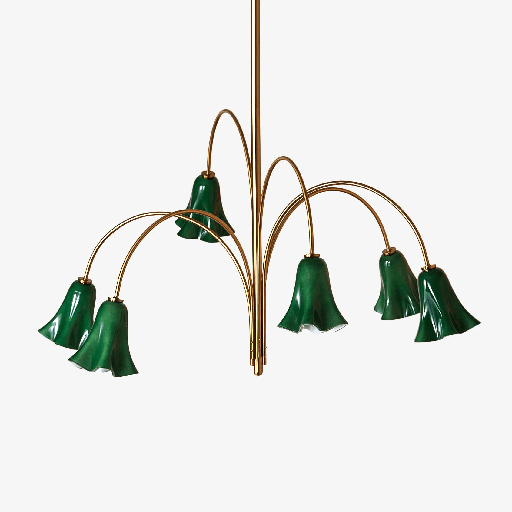 EmeraldBell Glass Pendant Chandelier - Letslighting