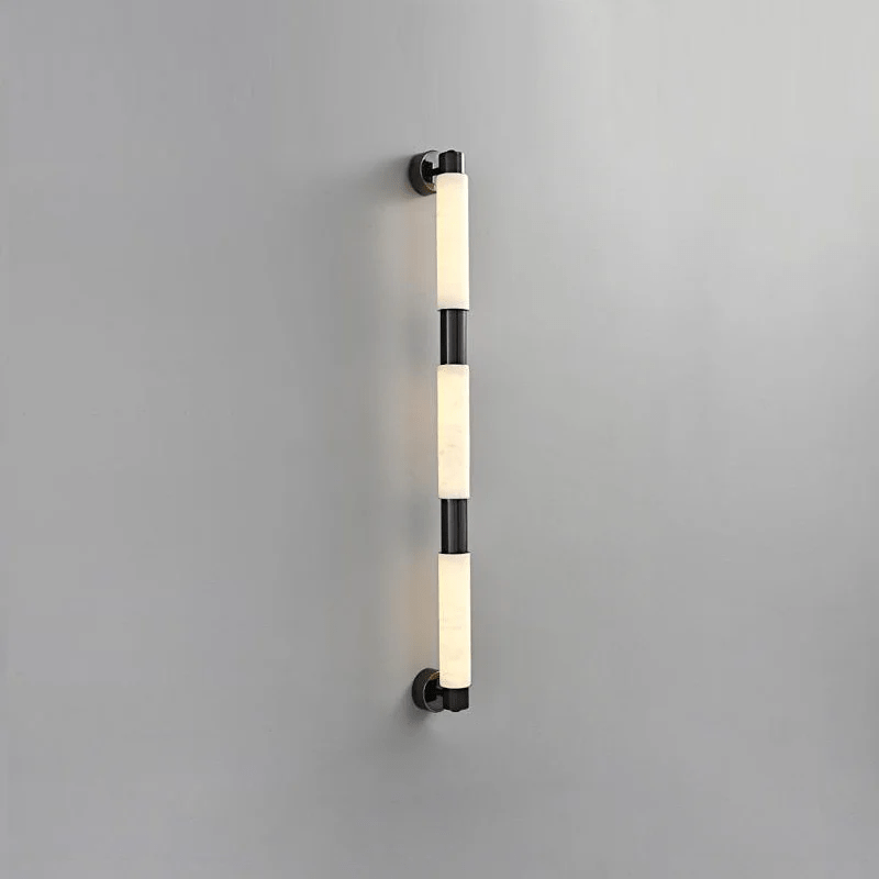 Eurthaeth Alabaster Brass Wall Light - Letslighting