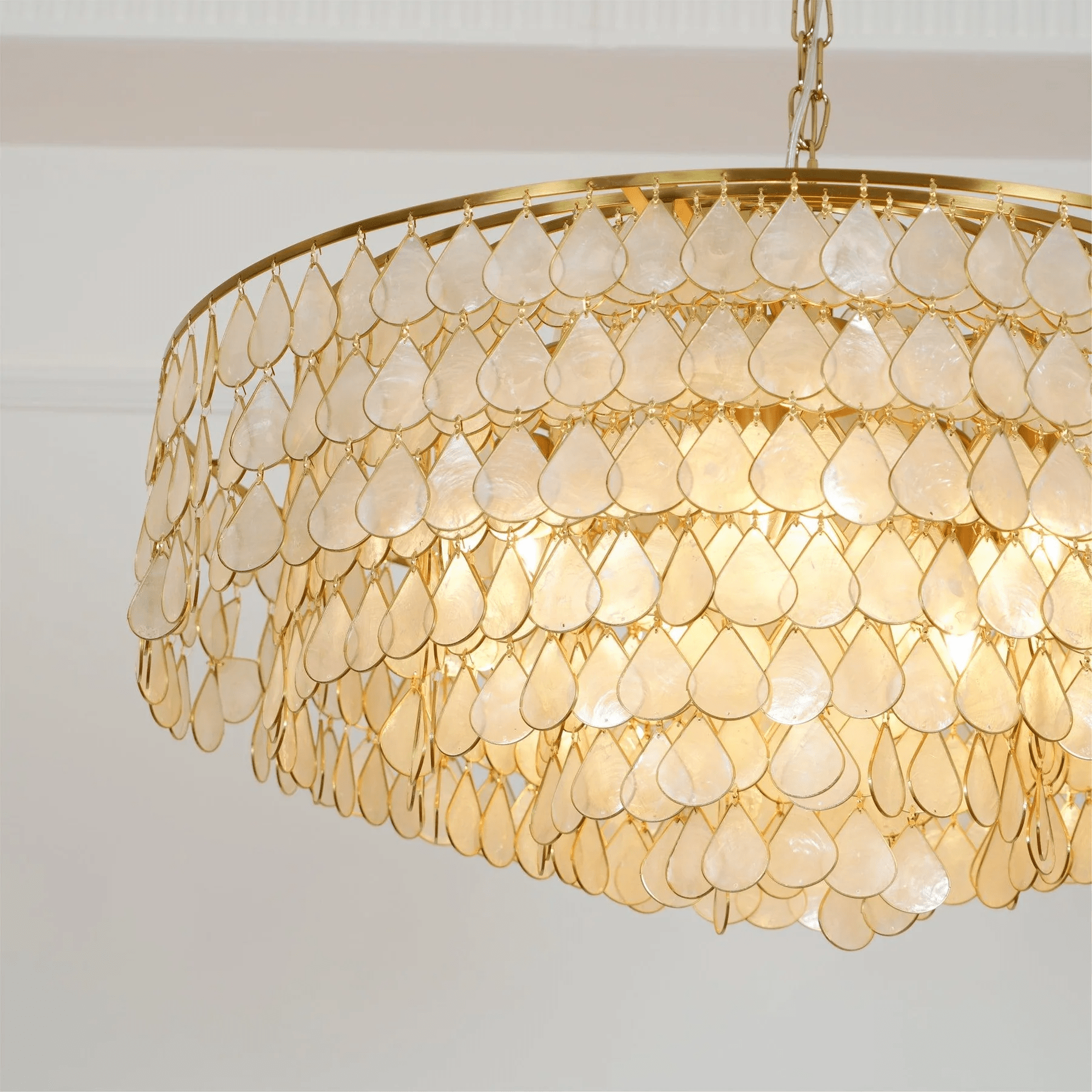 Teardrops Shell Chandelier - Letslighting