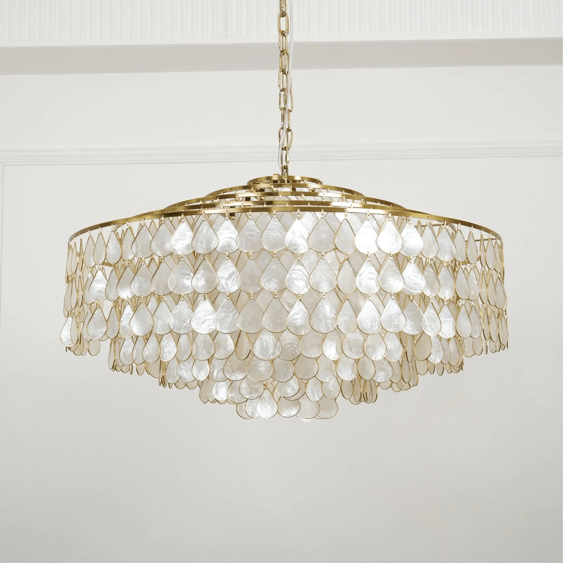 Teardrops Shell Chandelier - Letslighting