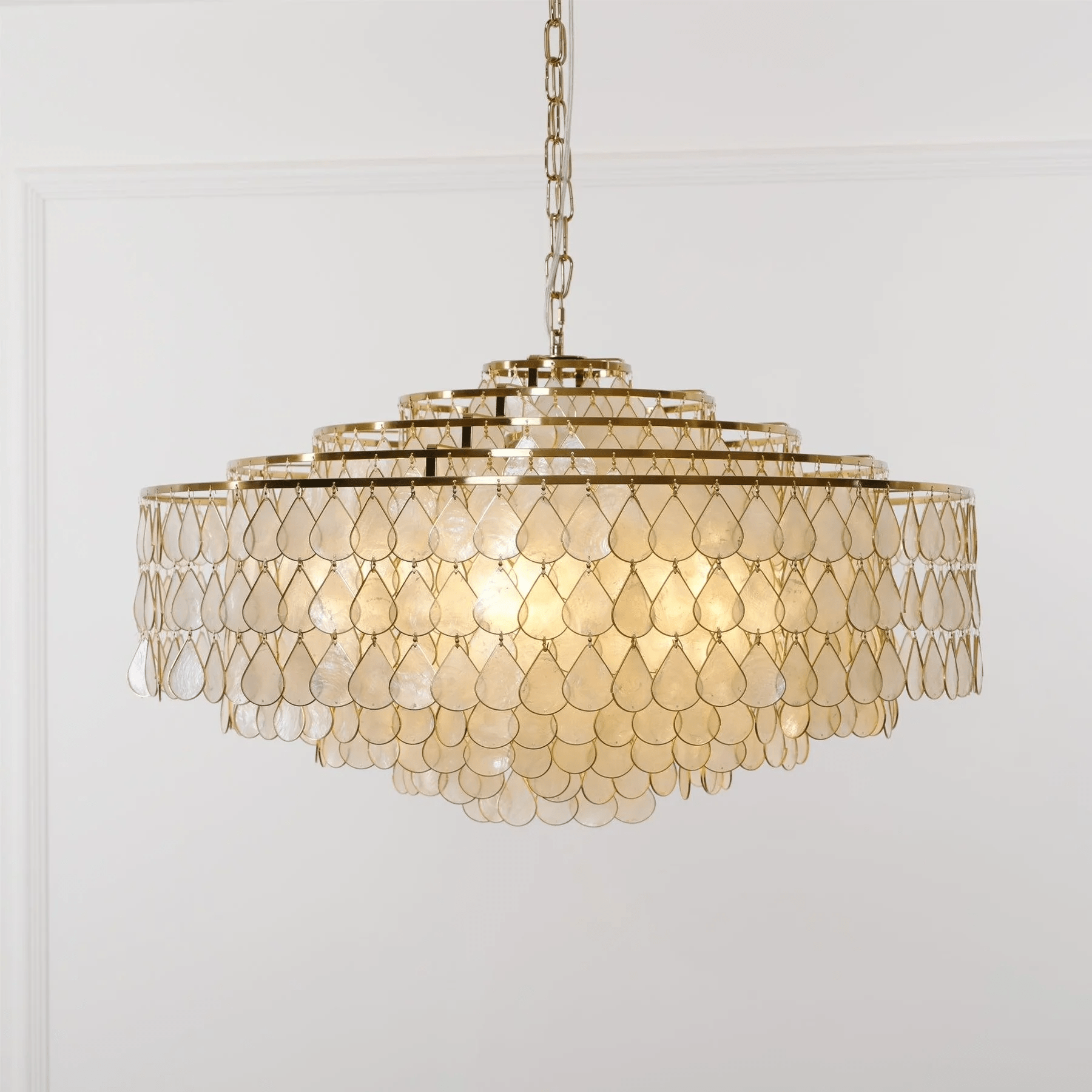 Teardrops Shell Chandelier - Letslighting