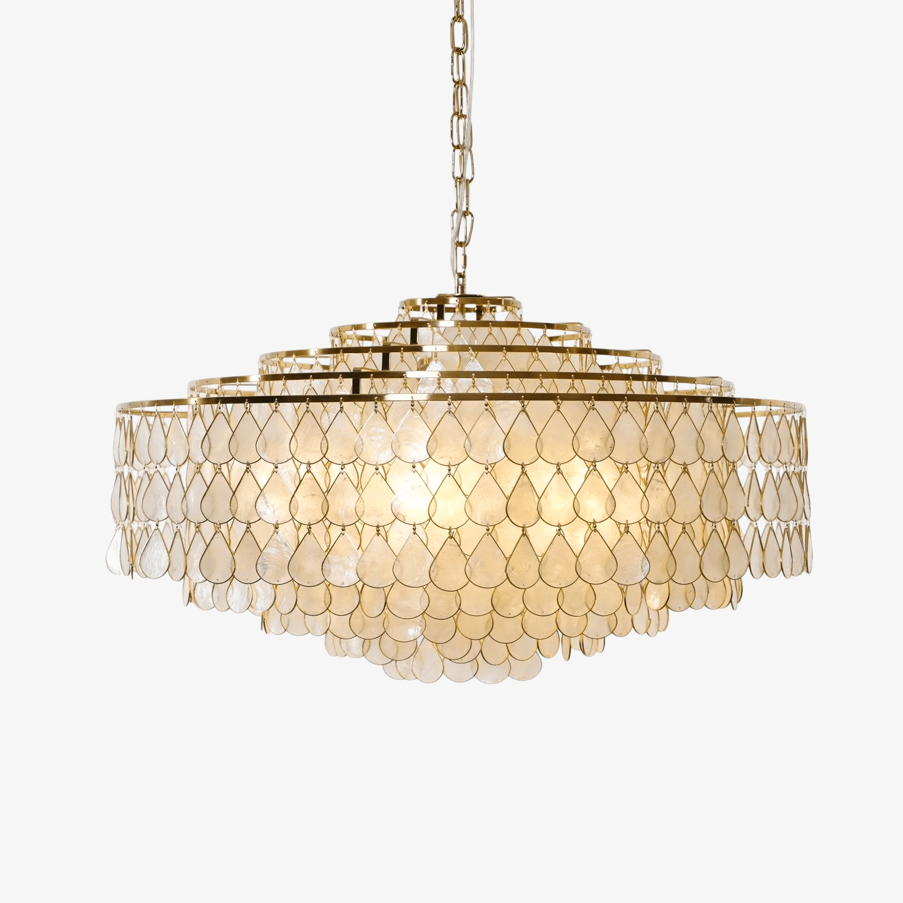 Teardrops Shell Chandelier - Letslighting