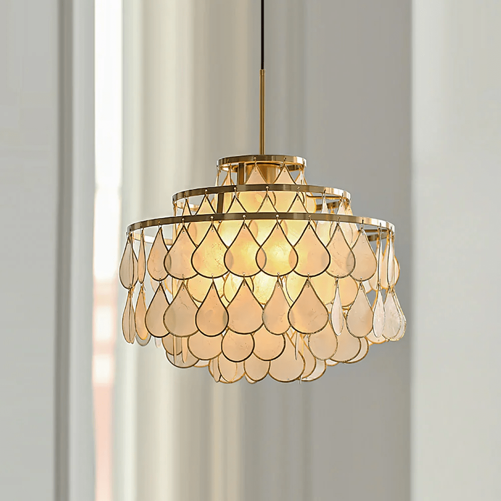 Teardrops Shell Chandelier - Letslighting