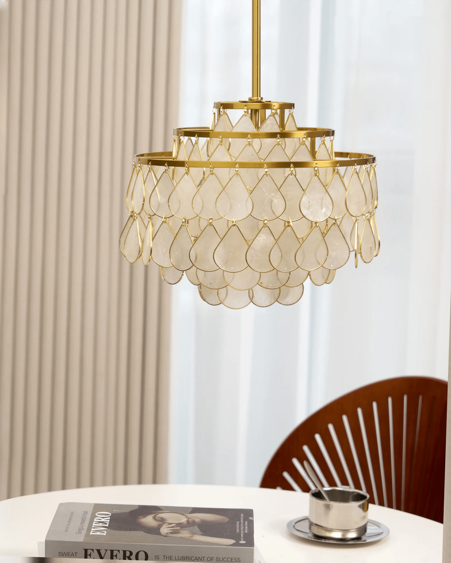 Teardrops Shell Chandelier - Letslighting