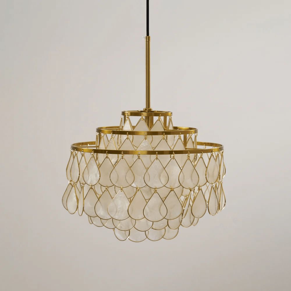 Teardrops Shell Chandelier - Letslighting
