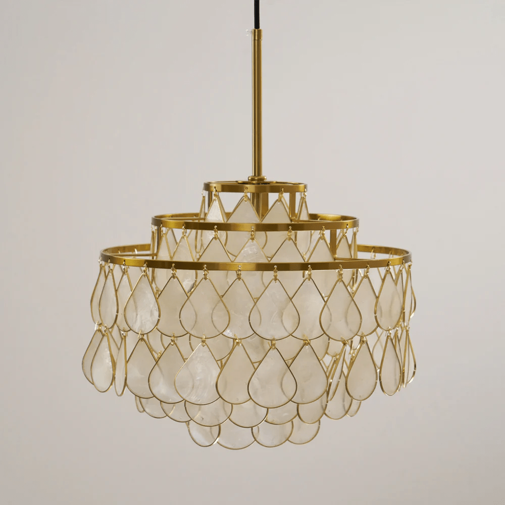 Teardrops Shell Chandelier - Letslighting