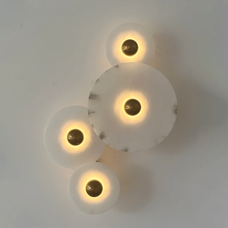 Selene Minimalist Alabaster Ceiling Light - Letslighting