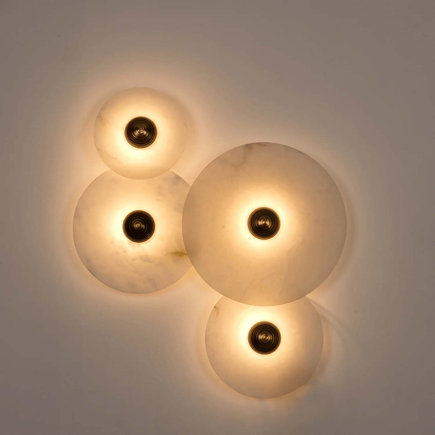 Selene Minimalist Alabaster Ceiling Light - Letslighting