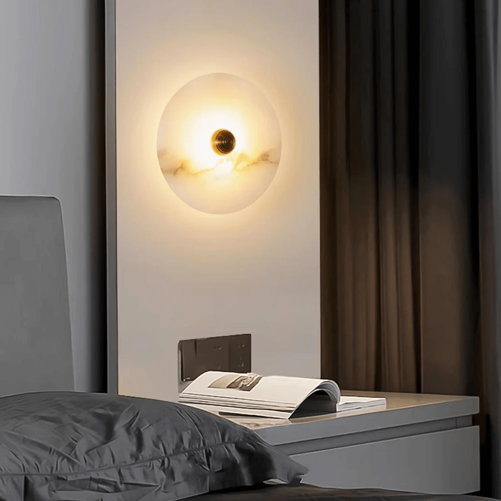Selene Minimalist Alabaster Ceiling Light - Letslighting