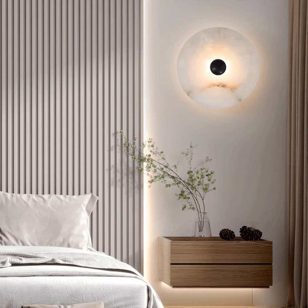 Selene Minimalist Alabaster Ceiling Light - Letslighting