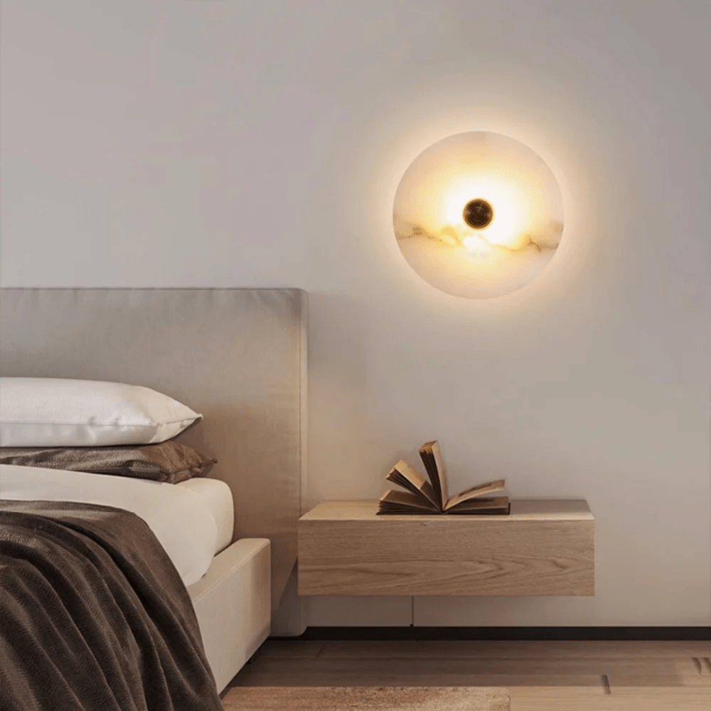 Selene Minimalist Alabaster Ceiling Light - Letslighting