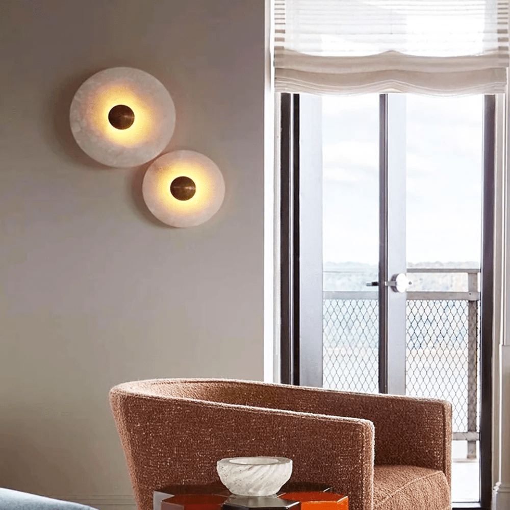 Selene Minimalist Alabaster Ceiling Light - Letslighting