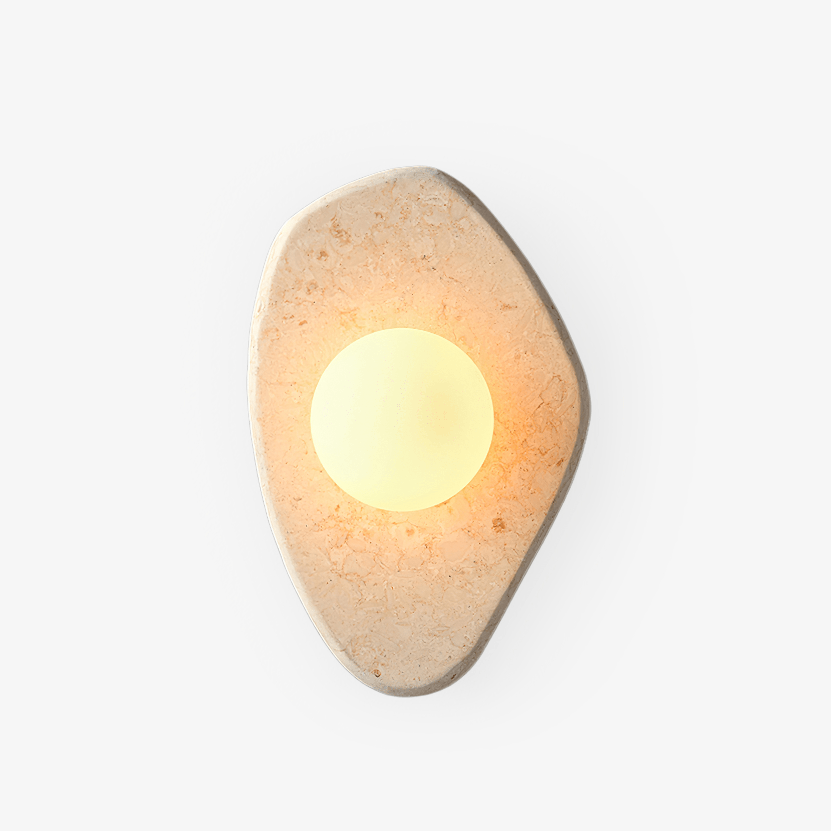 Pebble Rustic Marble Wall Light - Letslighting