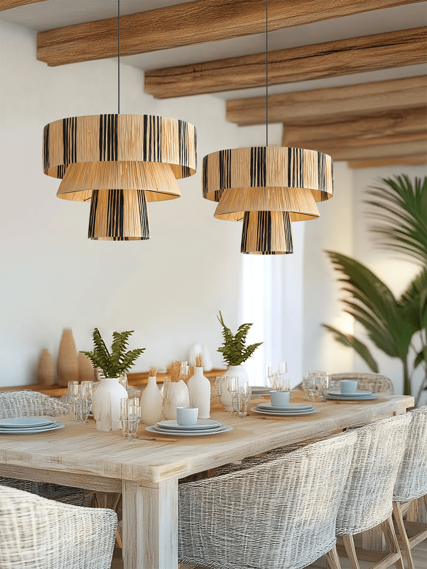 Zarora Raffia Pendant Lamp - Letslighting