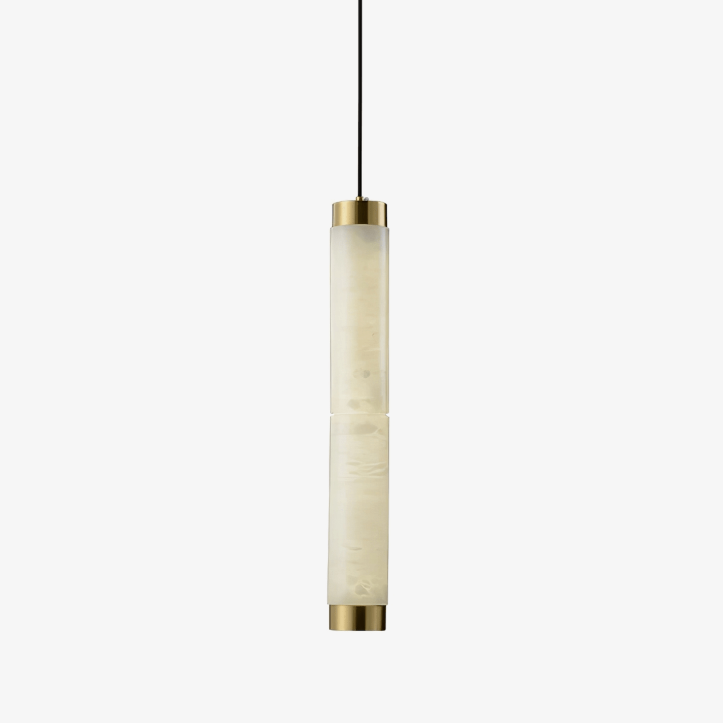 Lira Cylindrical Alabaster Pendant Light - Letslighting