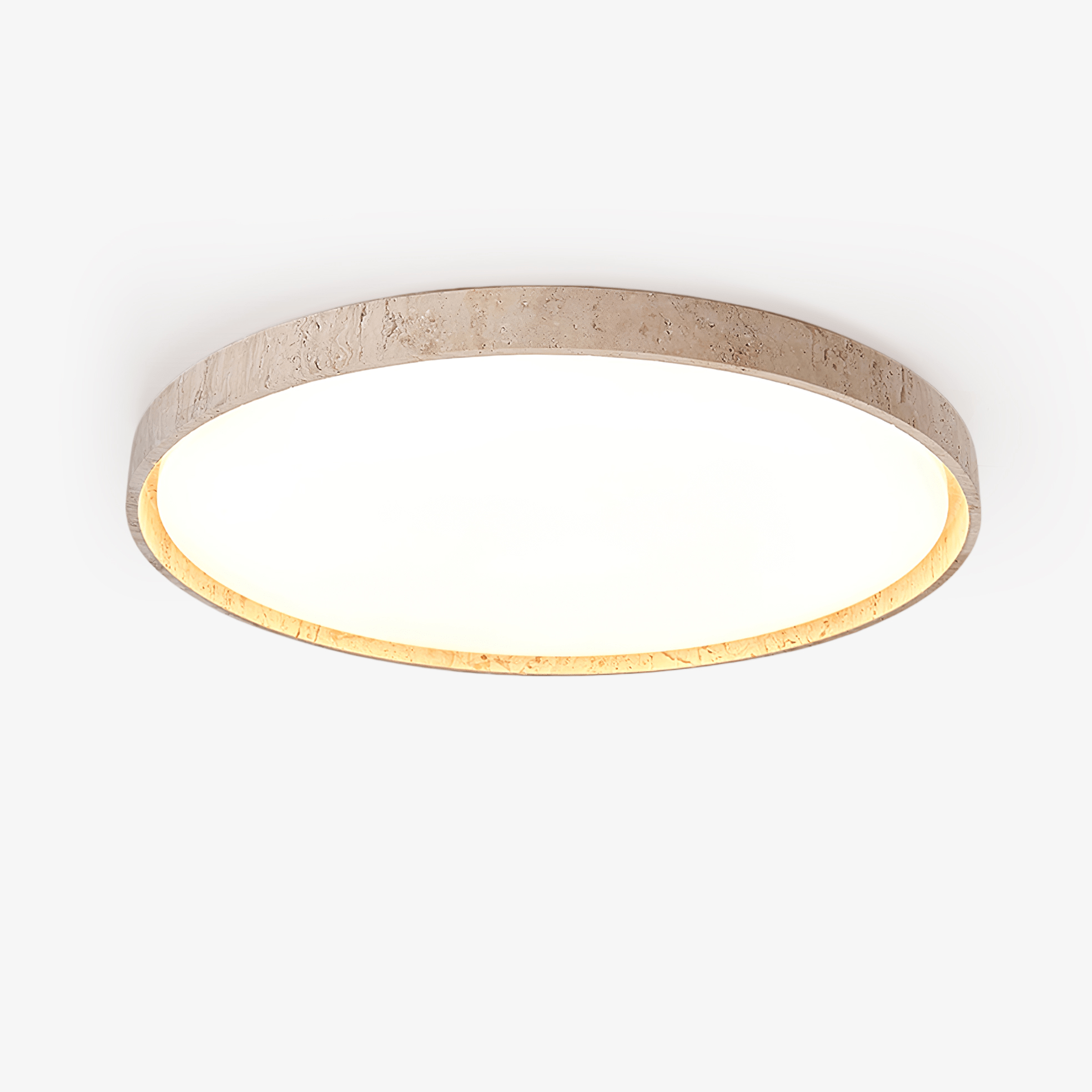 Kathy Travertine Round Ceiling Light - Letslighting