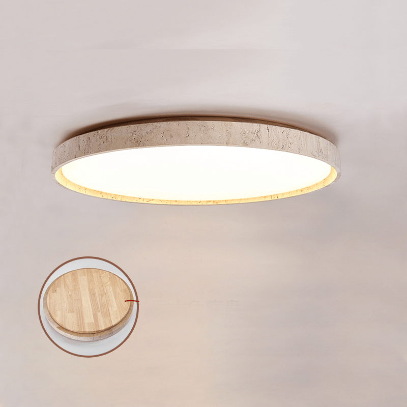 Kathy Travertine Round Ceiling Light - Letslighting