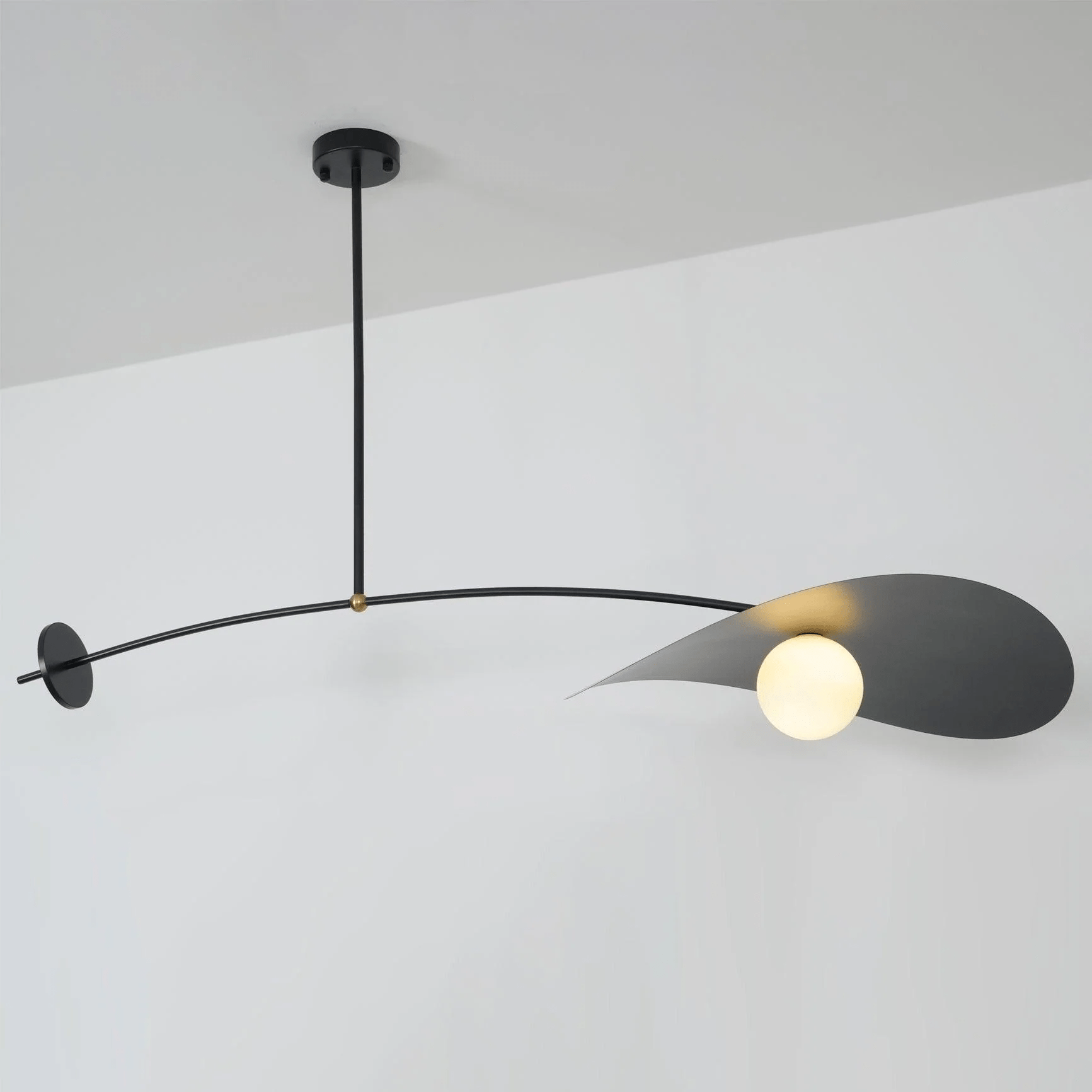 Arcflow Dynamic Metal Curve Pendant Light - Letslighting