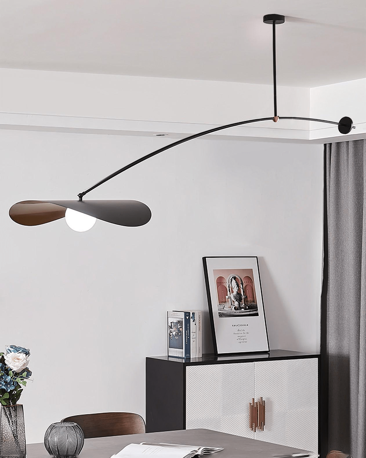 Arcflow Dynamic Metal Curve Pendant Light - Letslighting