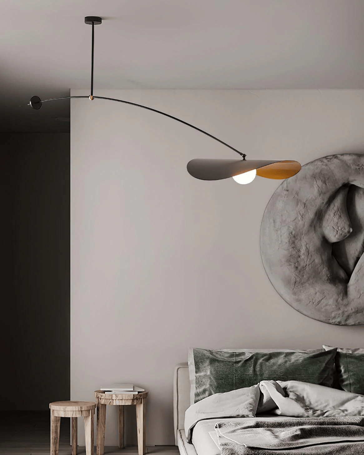 Arcflow Dynamic Metal Curve Pendant Light - Letslighting