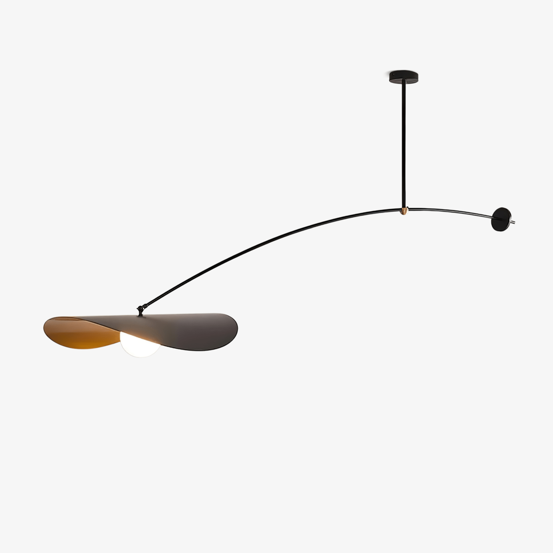 Arcflow Dynamic Metal Curve Pendant Light - Letslighting