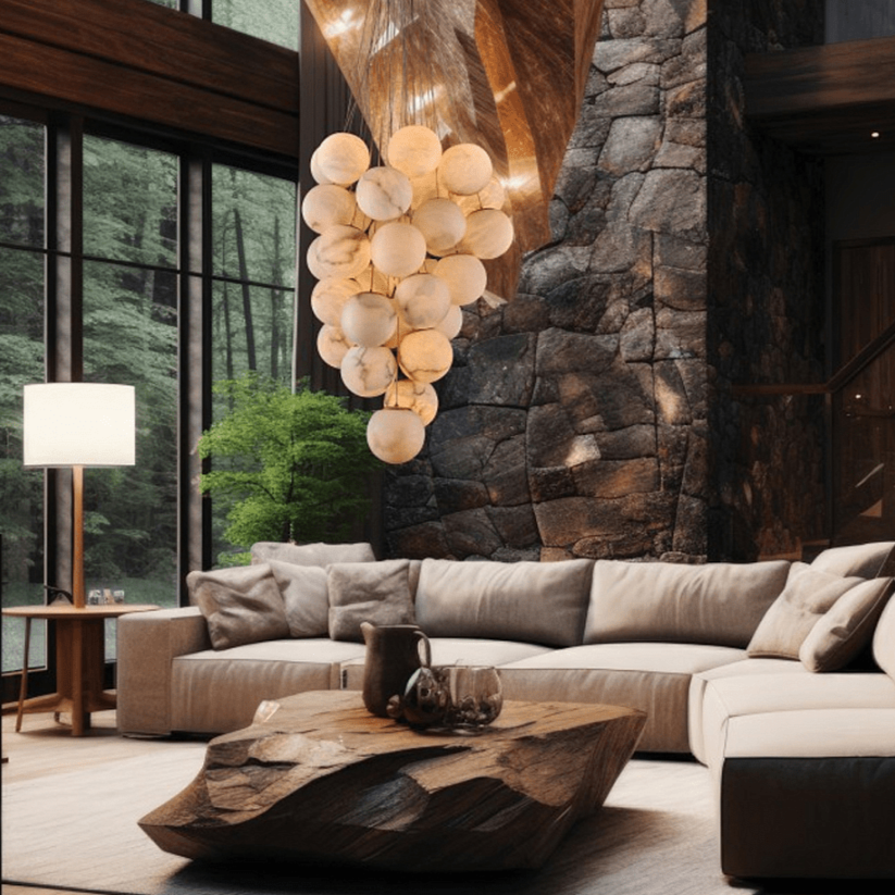 Grapha Alabaster Pendant Light Chandelier - Letslighting