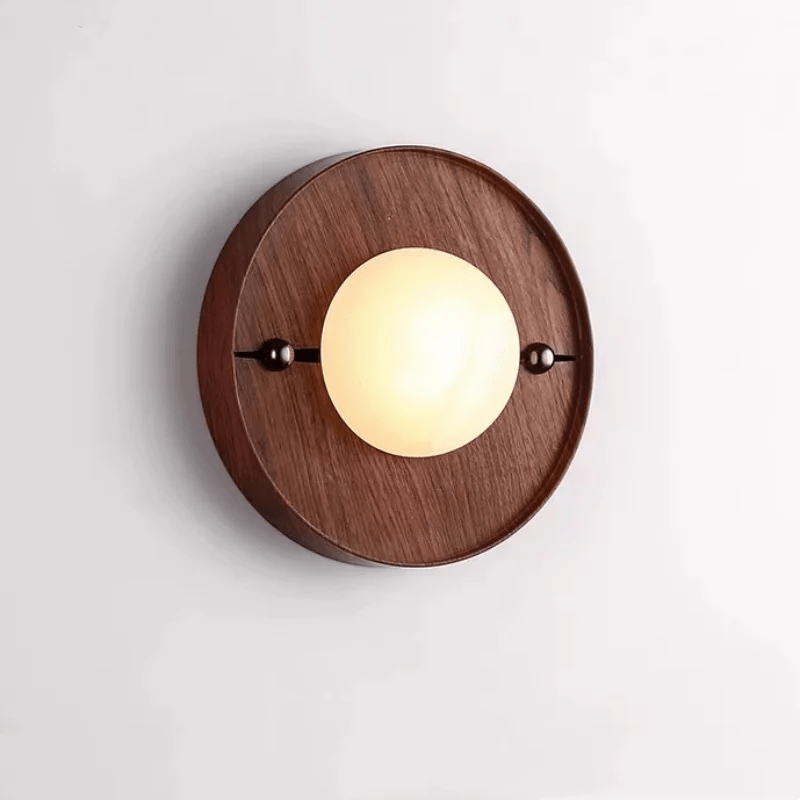 Orlin Alabaster Wood Wall Sconce - Letslighting
