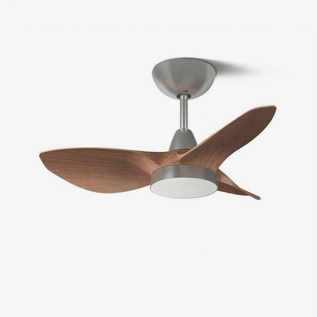Ventilador de Techo con Luz Soren Scandi en acabado Nogal
