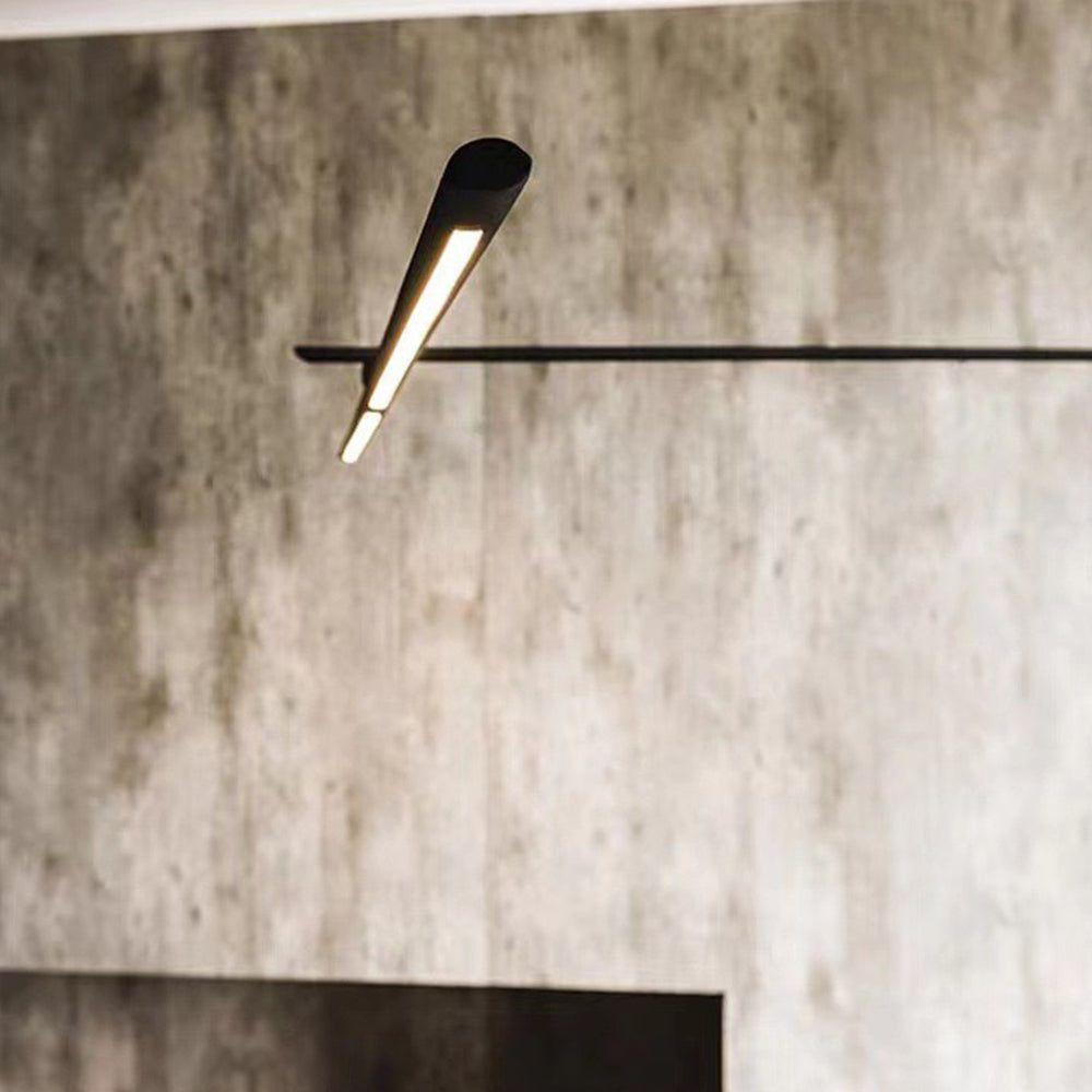 Mira Moderna Minimalista Metal LED Lámpara de Pie Negra