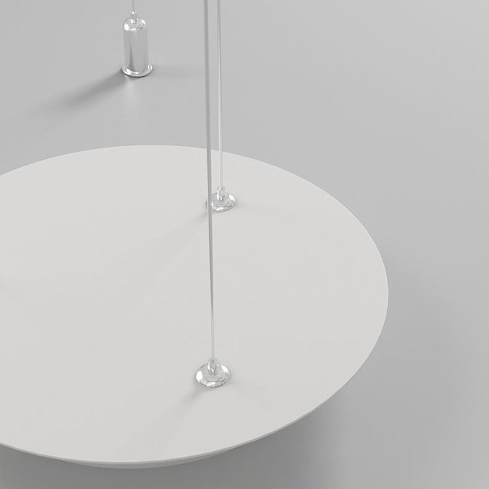 Arisha Moderna Minimalista Anillo Metal/Acrílico Lámpara Colgante Negra/Blanca