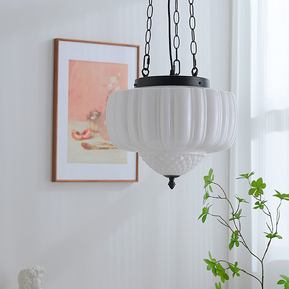 Valentina Moderno Minimalista Metal Vidrio Lámpara Colgante Salón