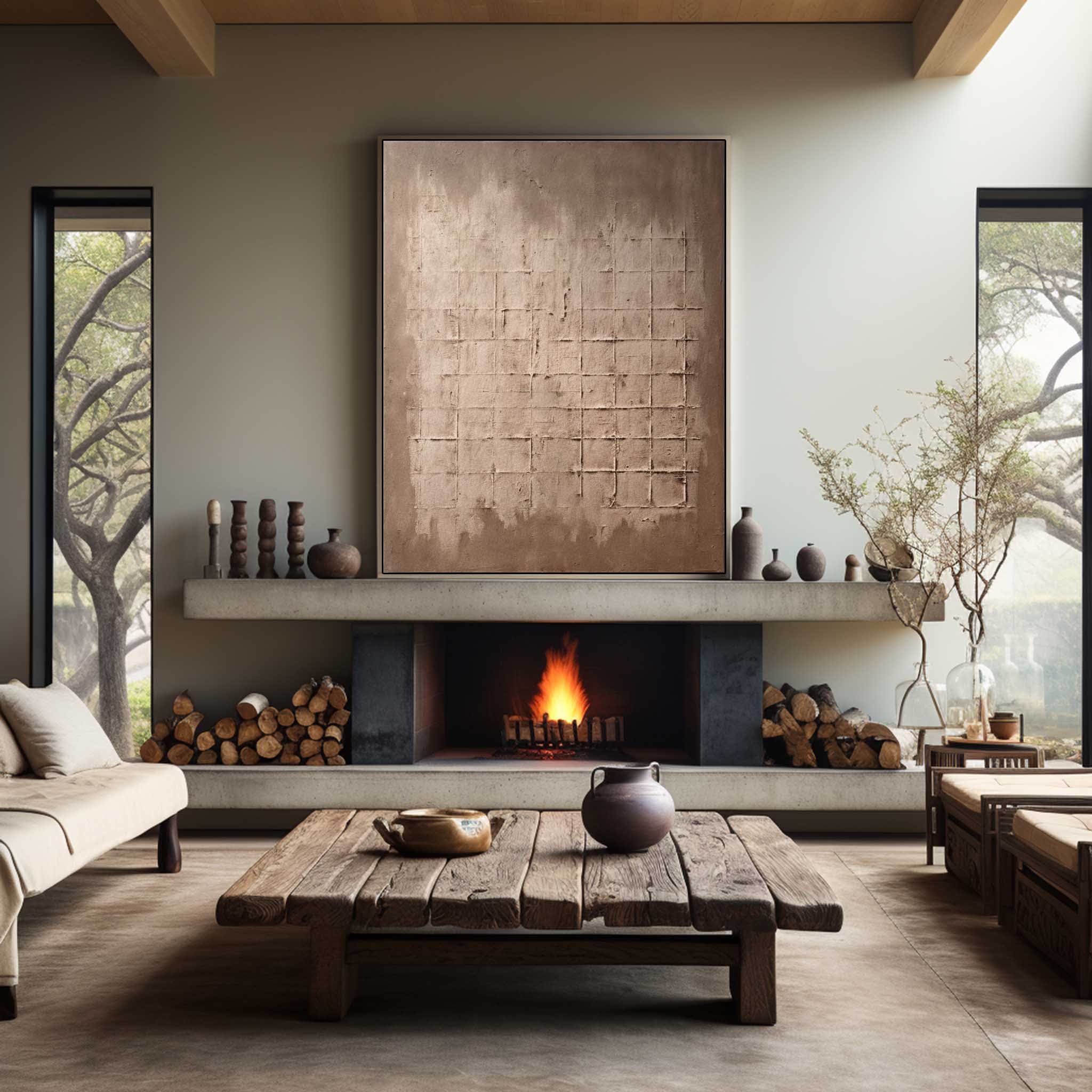 Saturn Wabi-Sabi Arte Mural - Letslighting