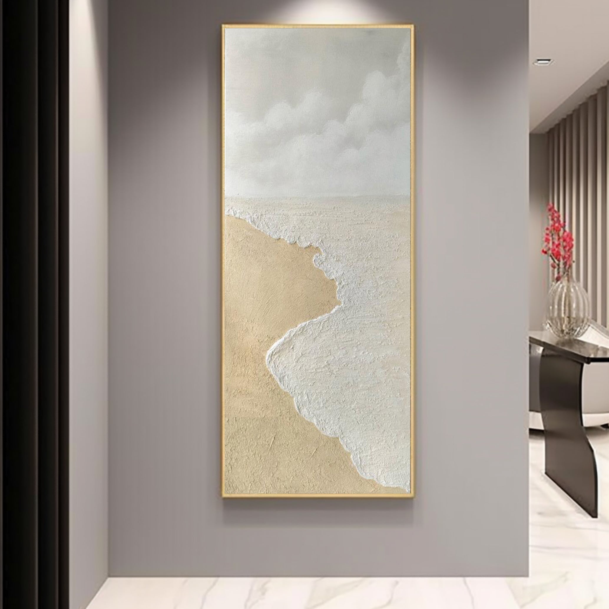 Oceane Art en Yeso Pintura Arte Mural con Textura - Letslighting