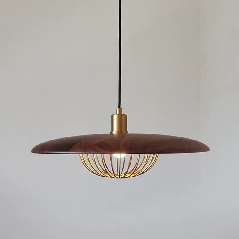 Arisha Moderna Diseño Metal Lámpara Colgante Ora/Gris/Marrón/Madera/Negra