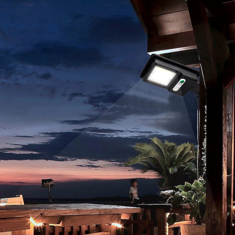 Solar Moderno Rectangular Acrílico Aplique de Pared Negro