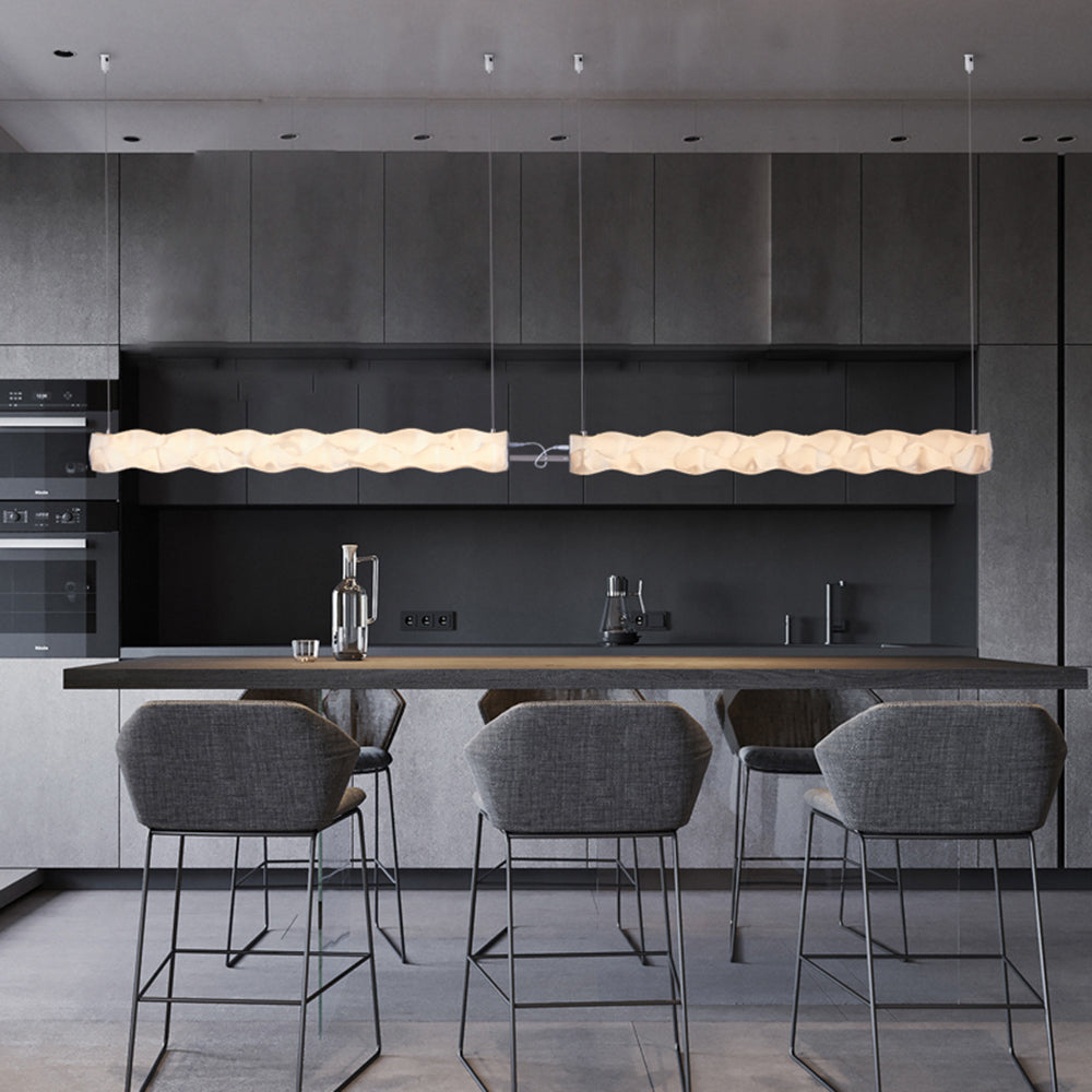 Arisha Moderna Metal/Acrílico Diseño Lámpara Colgante Blanca