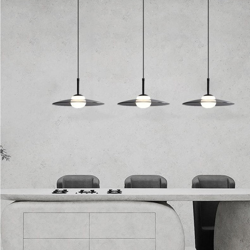 Arisha Design Largo Lámpara Colgante Metal Vidrio Dormitorio Comedor
