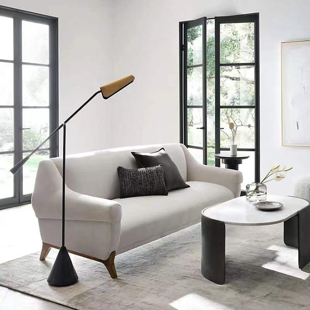 Mira Moderna Minimalista Metal Lámpara de Pie Negra