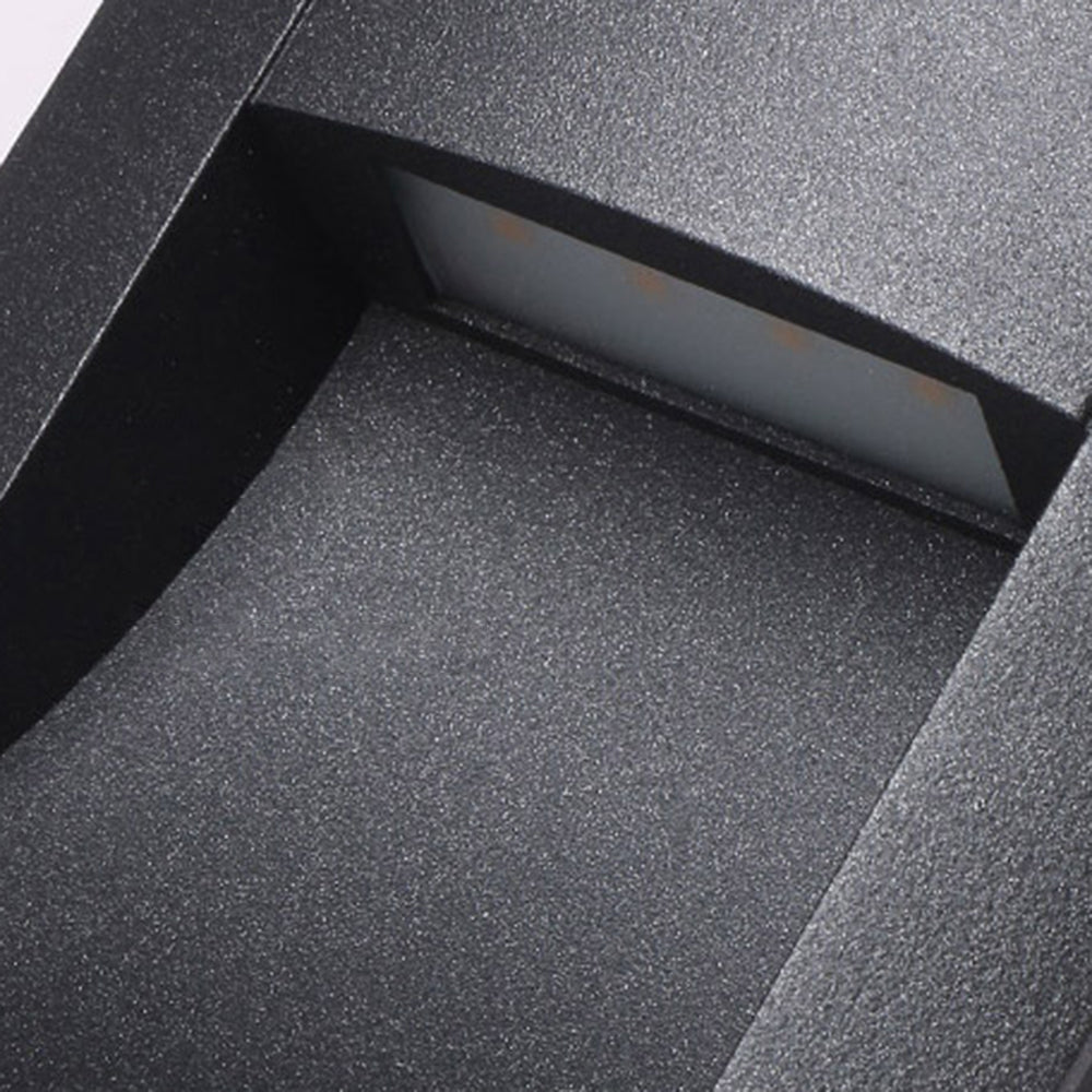 Ray Moderno Rectangular Metal Acrílico Aplique Eexterior