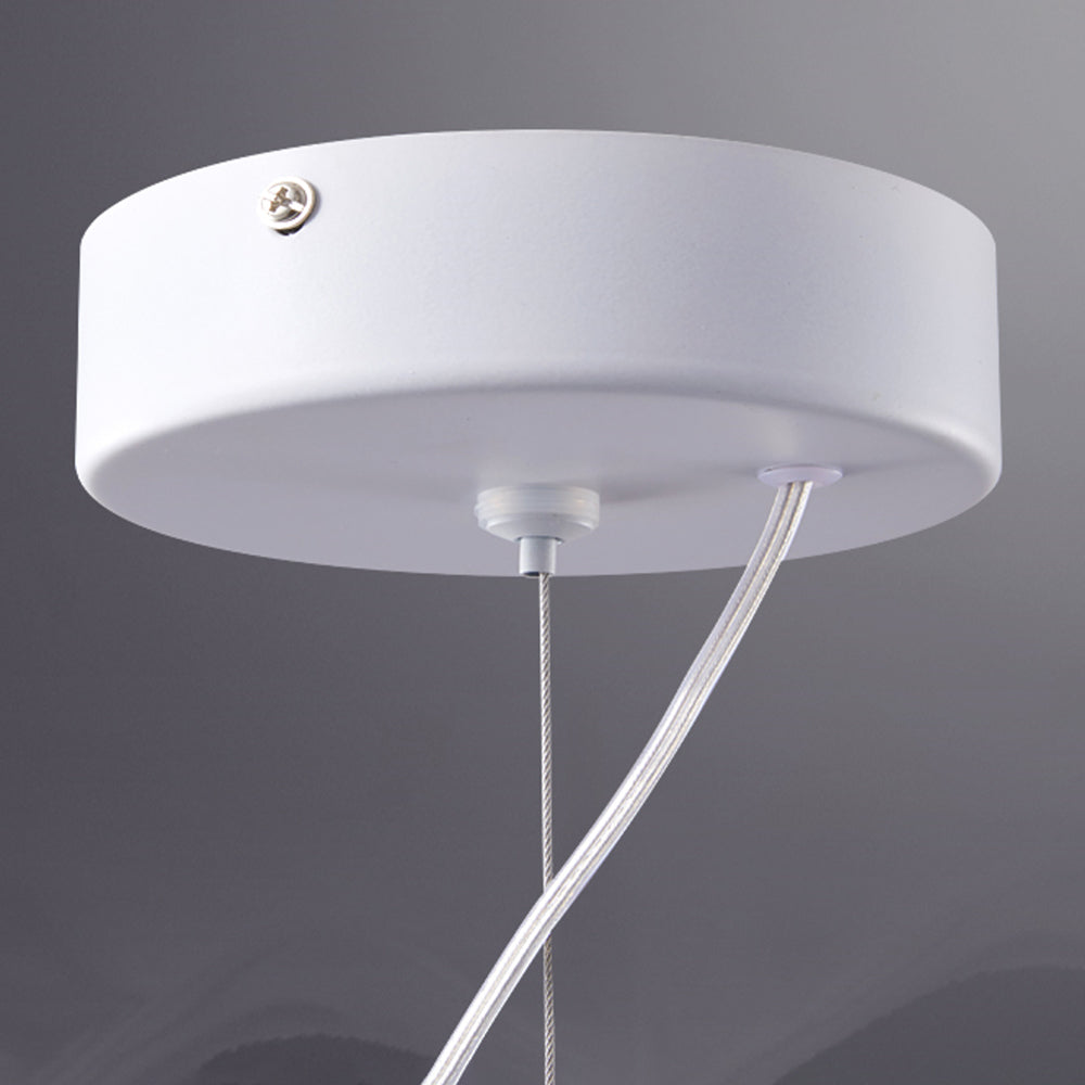 Arisha Moderna Metal/Acrílico Diseño Lámpara Colgante Blanca