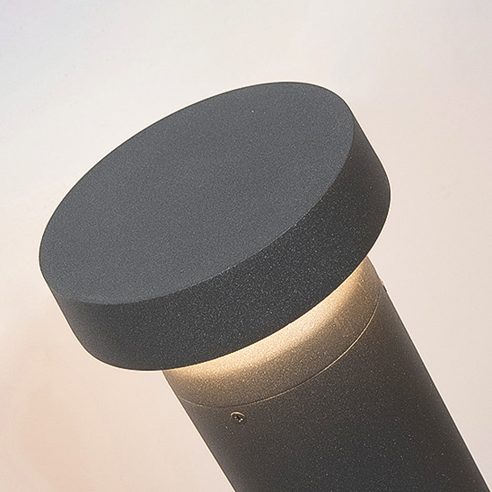 Ray Moderno Cilíndrico Metal Lámpara De Pie Exterior