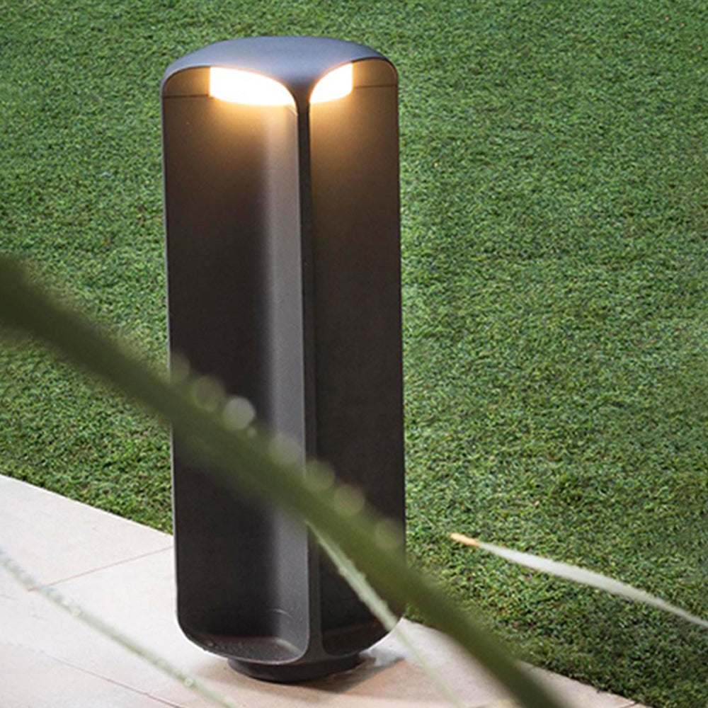 Ray Sencilla Lámpara de Pie Exterior Cilíndrica Metal