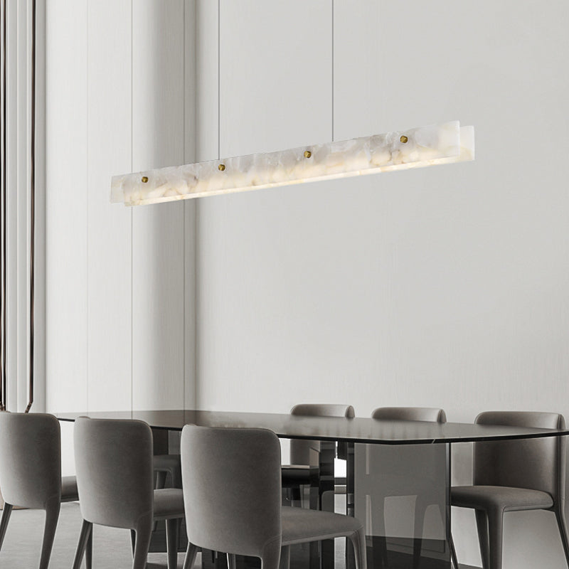 Arisha Moderno LED Lámpara Colgante Blanco Mármol Comedor/Bar