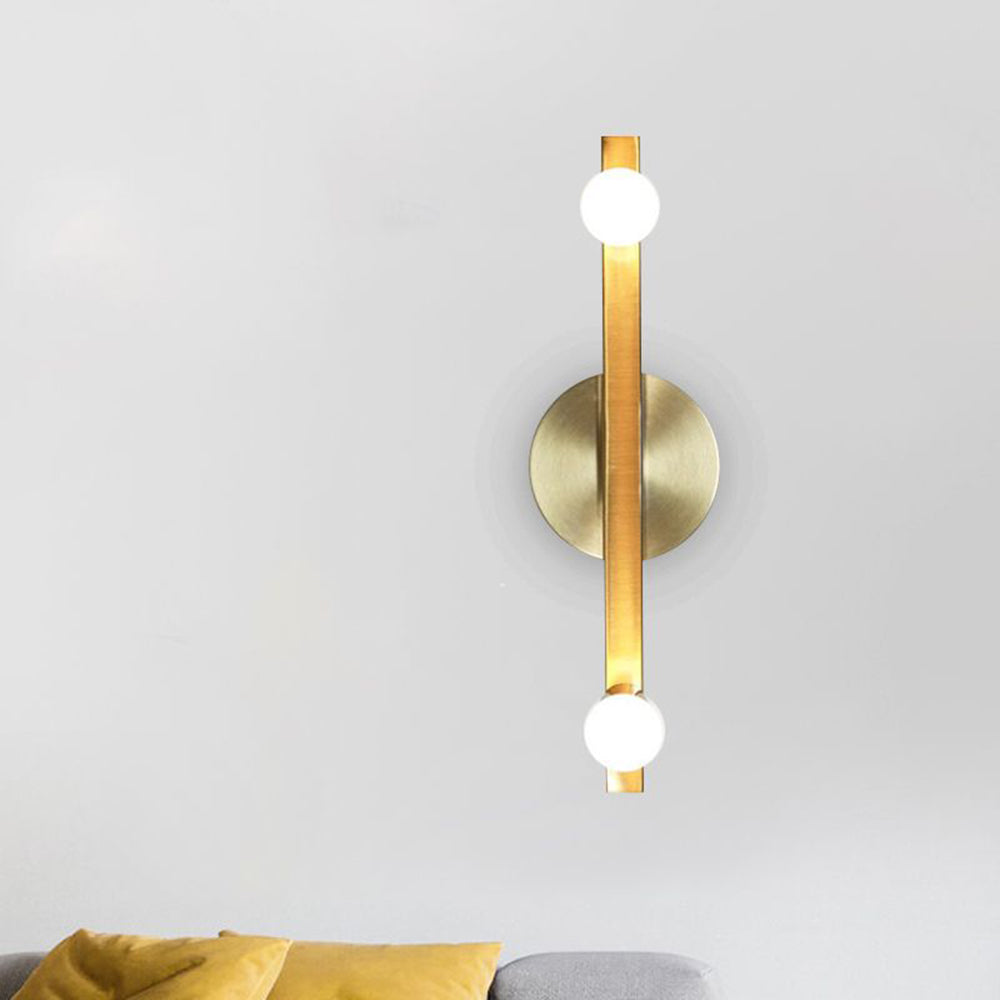 Avi Moderno Redondo Metal LED Aplique de Pared Oro